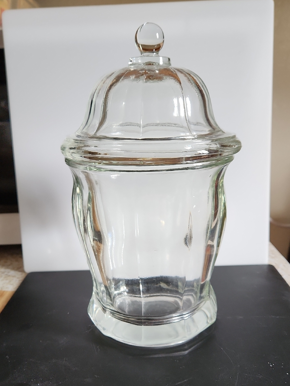 Indiana Glass Clear Glass Decorative Jar